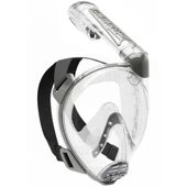 Cressi Duke S-M Beden Tam Yüz Maske Şeffaf-Gümüş - 3