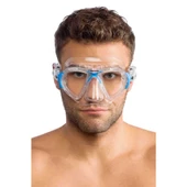Cressi Nano Yetişkin Dalış Maskesi Şeffaf-Mavi - 3