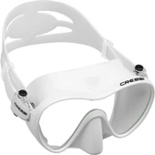 Cressi F1 Frameless Yetişkin Dalış Maskesi Beyaz - 4