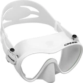 Cressi F1 Frameless Yetişkin Dalış Maskesi Beyaz - 2