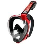 Cressi Duke S-M Beden Tam Yüz Maske Siyah-Kırmızı - 2