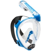 Cressi Duke S-M Beden Tam Yüz Maske Şeffaf-Mavi - 4