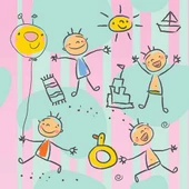 Tatil Çocuk Çocuk Odası Duvar Kağıdı Baskı thumbnail 5