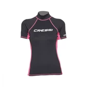 Cressi Lady Kısa Kollu Siyah-Pembe Yetişkin Rash Guard Small thumbnail 3