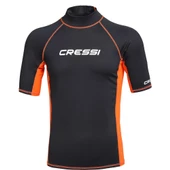 Cressi Man Kısa Kollu Siyah-Turuncu Rash Guard Large - 2