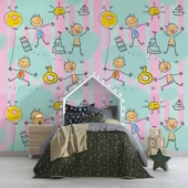 Tatil Çocuk Çocuk Odası Duvar Kağıdı Baskı thumbnail 4