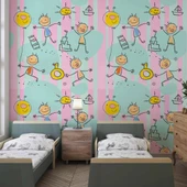 Tatil Çocuk Çocuk Odası Duvar Kağıdı Baskı thumbnail 1