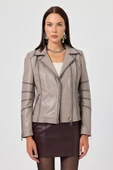 Diana Bej Kadın Deri Mont - 2