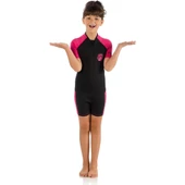 Cressi Little Shark Junior 2 mm Çocuk Shorty Dalış Elbisesi Pembe 13/14 YAŞ - 7