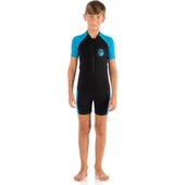 Cressi Little Shark Junior 2 mm Çocuk Shorty Dalış Elbisesi Mavi 11/12 YAŞ thumbnail 4