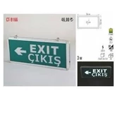 3W EXIT ÇIKIŞ ARMATÜRÜ LEDLİ 3 SAAT AKÜLÜ - 2