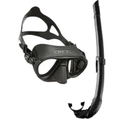 Cressi Calibro+Corsica Maske Şnorkel Seti Siyah - 2
