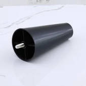 Mobilya Yükseltici Sehpa Kanepe TV Ünitesi Koltuk Ayağı Baza Ayakları Siyah Düz Plastik Ayak 14 cm - 5