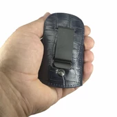 Hakiki Deri Stetoskop Tutucu Organizer Holder Kroko Lacivert - 9