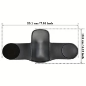 Hakiki Deri Stetoskop Tutucu Organizer Holder Kırmızı - 8
