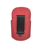 Hakiki Deri Stetoskop Tutucu Organizer Holder Kırmızı - 5