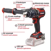 Einhell TP-CD 18/120 Li-i BL 2x2,5Ah Akülü Darbeli Vidalama Matkap 120 NM - 2