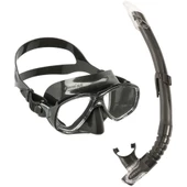 Cressi Marea+Gamma Black Yetişkin Maske Şnorkel Seti - 1