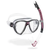 Cressi Big Eyes Evolution+Aplha Ultra Dry Black Pink Maske Şnorkel Seti - 1