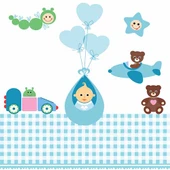 Uçan Bebek Çocuk Odası Duvar Kağıdı Baskı thumbnail 5