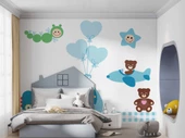 Uçan Bebek Çocuk Odası Duvar Kağıdı Baskı thumbnail 3