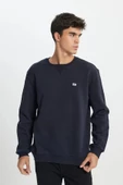 Lee Regular Fit %100 Pamuk Bisiklet Yaka Siyah Şardonlu Sweatshirt - 2