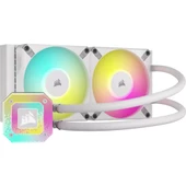 CORSAİR İCUE H100İ ELİTE XT 240MM 2 X AF140 RGB FAN SIVI İŞLEMCİ SOĞUTUCUSU BEYAZ (CW-9060072-WW) - 1