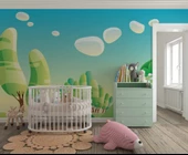 Ormandaki Sevimli Tilki  Çocuk Çocuk Odası Duvar Kağıdı Baskı thumbnail 3