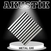 Renkli Duvarlar Metal Gri Akustik Panel 3mm Keçe ve 8mm Mdflam Pinterest Salon Ofis Duvar Paneli 50X50cm 1 Adet thumbnail 1