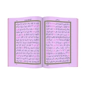 Benim Kuranım - Sade Arapça - Rahle Boy - Bilgisayar Hatlı - Lila Kapak - Mühürlü - 5