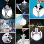 Periboia 5 Ledli Kanatlı Lamba Güneş Enerjili Solar Aydınlatma Asılabilir Kamp Feneri Solar Fener Işıldak - 3