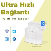 Moodix KI23KT03 Bluetooth Kulakiçi Kulaklık Beyaz - 3