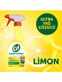 Cif Krem Sprey Ultra Yağ Çözücü Yüzey Temizleyici Limon 750 Ml x 3 Adet - 7