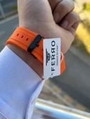 Ferro Silikon Kordon Takvimli Kadran 30 Mt Suya Dayanıklı Erkek Kol Saat EFM-TX1 thumbnail 5