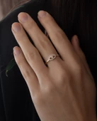 8 Ayar Altın Taşlı Göz Kadın Yüzük - 2