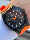 Ferro Silikon Kordon Takvimli Kadran 30 Mt Suya Dayanıklı Erkek Kol Saat EFM-TX1 thumbnail 2