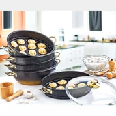 Granit Mantı Tenceresi 28 CM İndüksiyon Tabanlı thumbnail 2