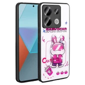 Xiaomi Redmi Note 13 Pro 5G Kılıf Parlayan Kabartmalı İkonik Figürlü Zore Amas Silikon Kapak - 3