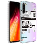 Xiaomi Redmi Note 8 Kılıf Airbag Kenarlı Renkli Desenli Silikon  Elegans Kapak - 7