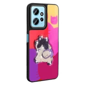 Xiaomi Redmi Note 12 4G Kılıf Parlayan Kabartmalı İkonik Figürlü Zore Amas Silikon Kapak - 7