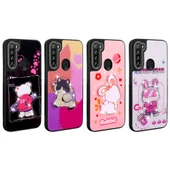 Xiaomi Redmi Note 8 Kılıf Parlayan Kabartmalı İkonik Figürlü Zore Amas Silikon Kapak - 7