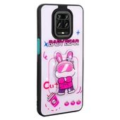 Xiaomi Redmi Note 9 Pro Kılıf Parlayan Kabartmalı İkonik Figürlü Zore Amas Silikon Kapak - 11