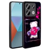Xiaomi Redmi Note 13 Pro 5G Kılıf Parlayan Kabartmalı İkonik Figürlü Zore Amas Silikon Kapak - 2