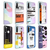 Xiaomi Redmi Note 8 Kılıf Airbag Kenarlı Renkli Desenli Silikon  Elegans Kapak - 10