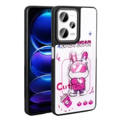 Xiaomi Redmi Note 12 Pro 5G Kılıf Parlayan Kabartmalı İkonik Figürlü Zore Amas Silikon Kapak - 3