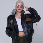 CAT3A Deri Pilot Montu Siyah - 1