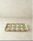 English Home Bistro Kağıt Tepsi Yeşil Yeşil - 35x25 cm - 2