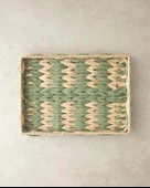 English Home Bistro Kağıt Tepsi Yeşil Yeşil - 35x25 cm - 1