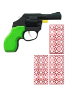 Plastik Kovboy Tabanca Pat Pat Tabanca 3 Paket Kapsül Yeşil - 1
