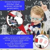 UpWay Science Mikroskop Seti LED Işıklı 100x 400x 1200x Büyütme Eğitici 12 Adet Biyolojik Örnek Hediyeli - 7